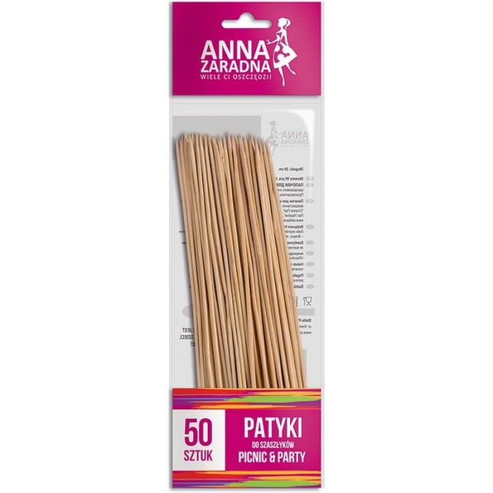 Палички для шашлику Anna Zaradna 20 см, 50 шт - 